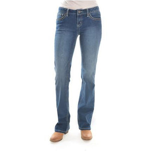 Wrangler Rock 47 - Womens Jeans Sit Above the Hips 34L - Indgo