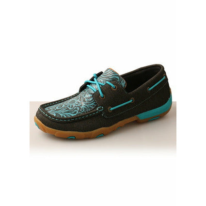 Twisted X - Women’s Embossed Floral Moc's Low Lace Up