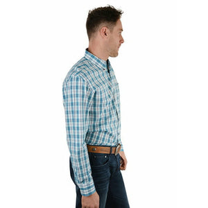 Pure Western - Men's Archer Check  Button Down L/S Shirt