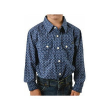 Load image into Gallery viewer, Pure Western - Boy’s Kane Print Western Shirt L/S
