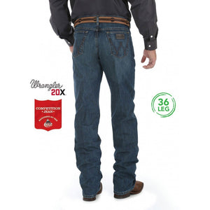 Wrangler - Men's 20X Competition Jean Relaxed - River Wash - 36L