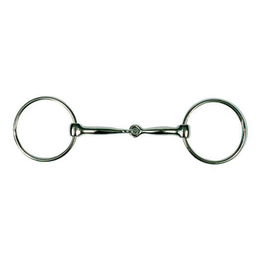 Solid Stainless Steel - Ring Snaffle Bit - 65mm Rings