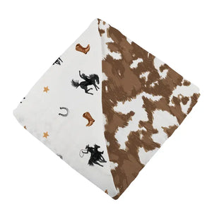 Cowboys and Cowhide Newcastle Blanket