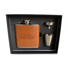 Load image into Gallery viewer, Men&#39;s Republic Hip Flask, Funnel and 2 Cups
