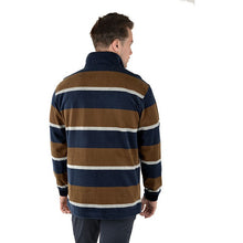 Load image into Gallery viewer, Thomas Cook - Men’s Alexander Stripe Qtr. Zip Rugby
