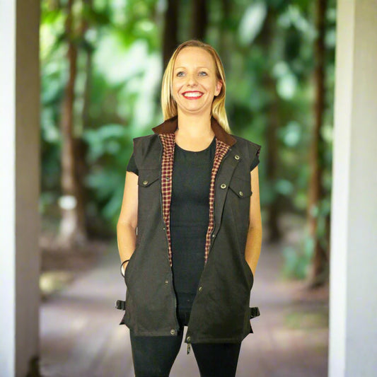 Nullarbor - Polar Lined Oilskin Vest