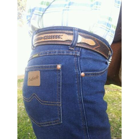 Outback - 36" Leg Men's Stretch Jeans - Light Denim