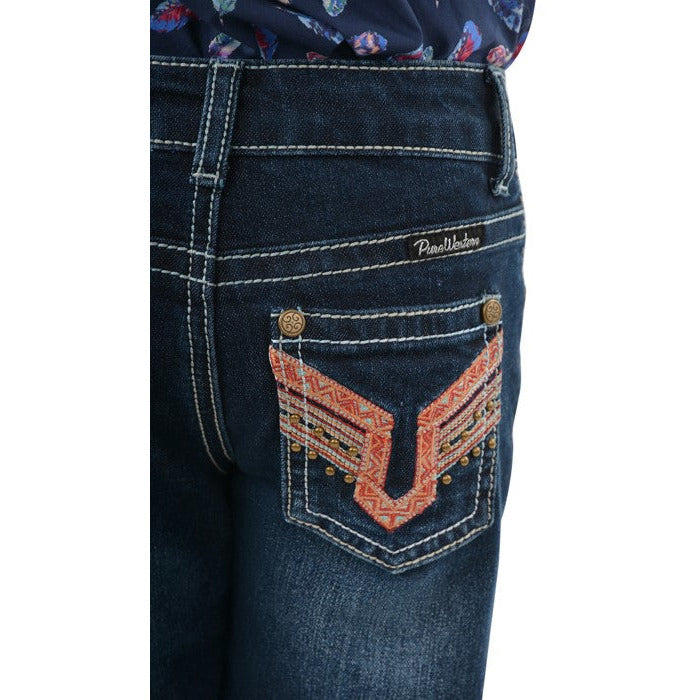 Pure Western - Girl's Aztec Boot Cut Jean