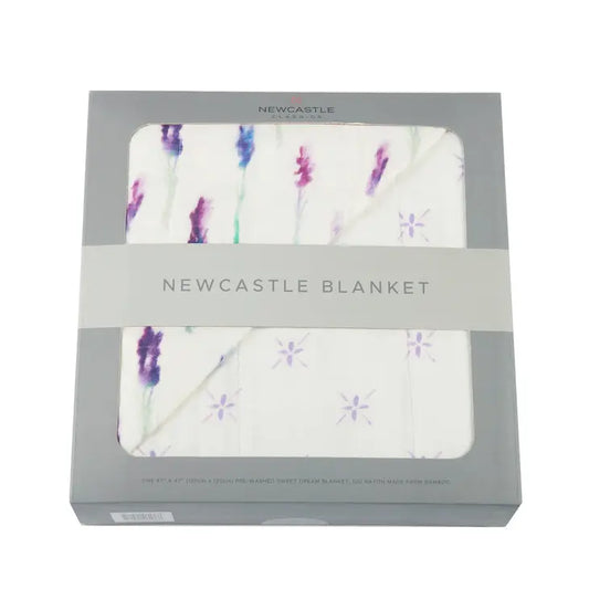 Lavender and Lavender Flower Newcastle Blanket