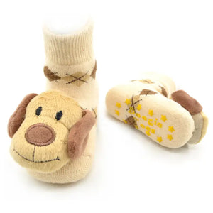 Brown Dog Boogie Toes Rattle Socks