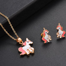 Load image into Gallery viewer, 1 Pcs/set Necklace Earrings Cartoon Horse Unicorn
