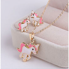 Load image into Gallery viewer, 1 Pcs/set Necklace Earrings Cartoon Horse Unicorn

