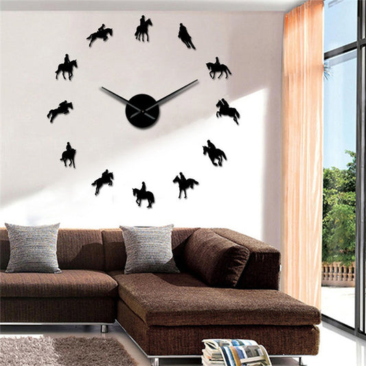 Equestrian DIY Large Wall Clock