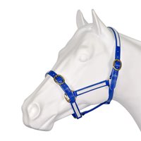 Showcraft PVC Overlay Halter Royal/White