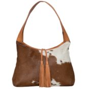 Load image into Gallery viewer, Cowhide Tote Bag with Tassel – Athens
