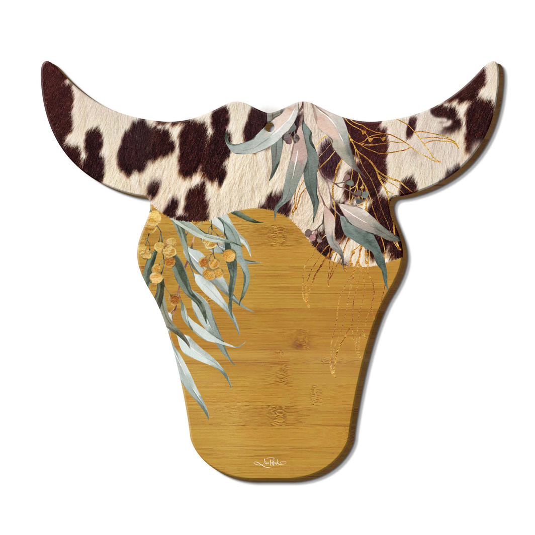 Native Cowhide Head - Platter