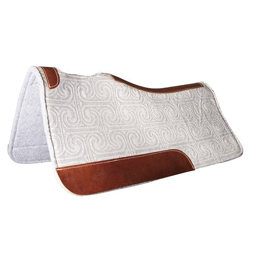 Fort Worth Contoured 1/2" Saddle Pad - Grey