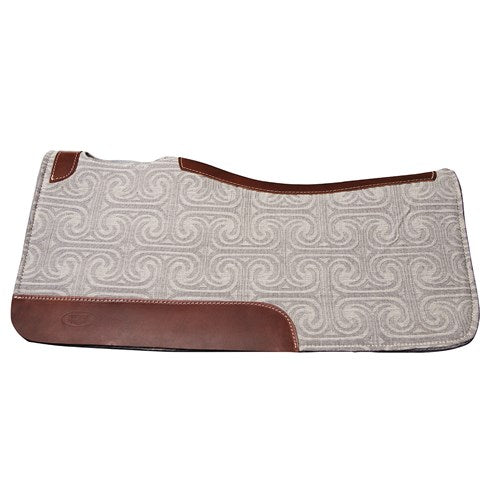 Fort Worth Contoured 1/2" Saddle Pad - Grey