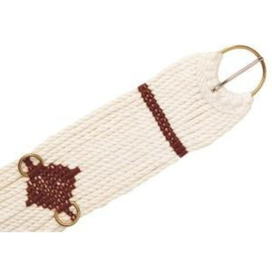 GG Australia Ring/Buckle Cord Girth – 15-Strand White Acrylic