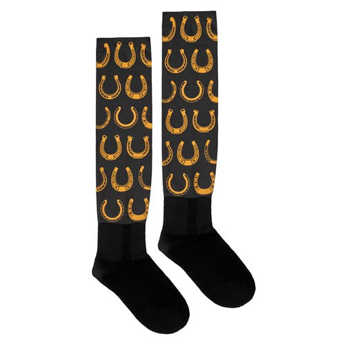 Huntington - Knee High Riding Socks - Horseshoe
