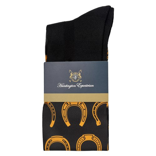 Huntington - Knee High Riding Socks - Horseshoe