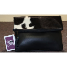 Load image into Gallery viewer, Foldover Cowhide Bag – Sweden
