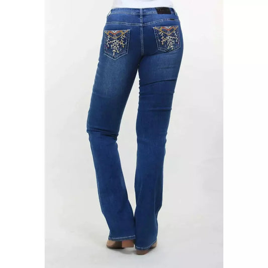Maggie Western Style Boot Cut Bling Riding Jeans