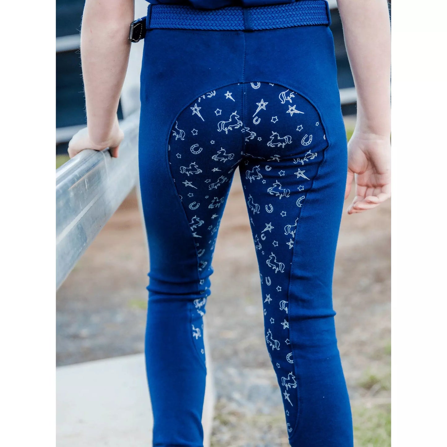 Peter Williams - Mystical Gel Seat Pull-On Jodhpurs - Children - Navy