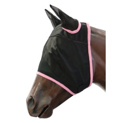 Showmaster Black Mesh Fly Mask w/Ears