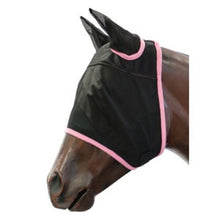 Load image into Gallery viewer, Showmaster Black Mesh Fly Mask w/Ears
