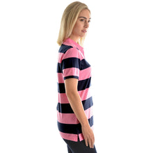 Load image into Gallery viewer, Thomas Cook - Women&#39;s Rachel Stripe Polo Navy/Pink
