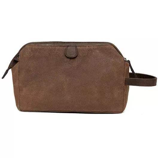 Waxed Canvas Wash Bag