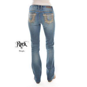 Wrangler Rock 47 - Women's Jeans Sits Above the Hip 34L - True Blue