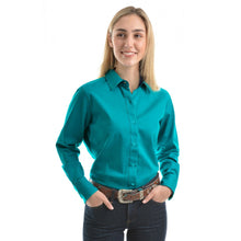 Load image into Gallery viewer, Wrangler - Tracey Drill Shirt L/S - Teal
