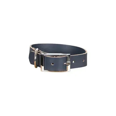 Mog & Bone Genuine Leather Collar - Navy (L)