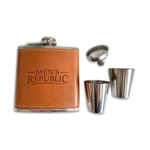 Load image into Gallery viewer, Men&#39;s Republic Hip Flask, Funnel and 2 Cups

