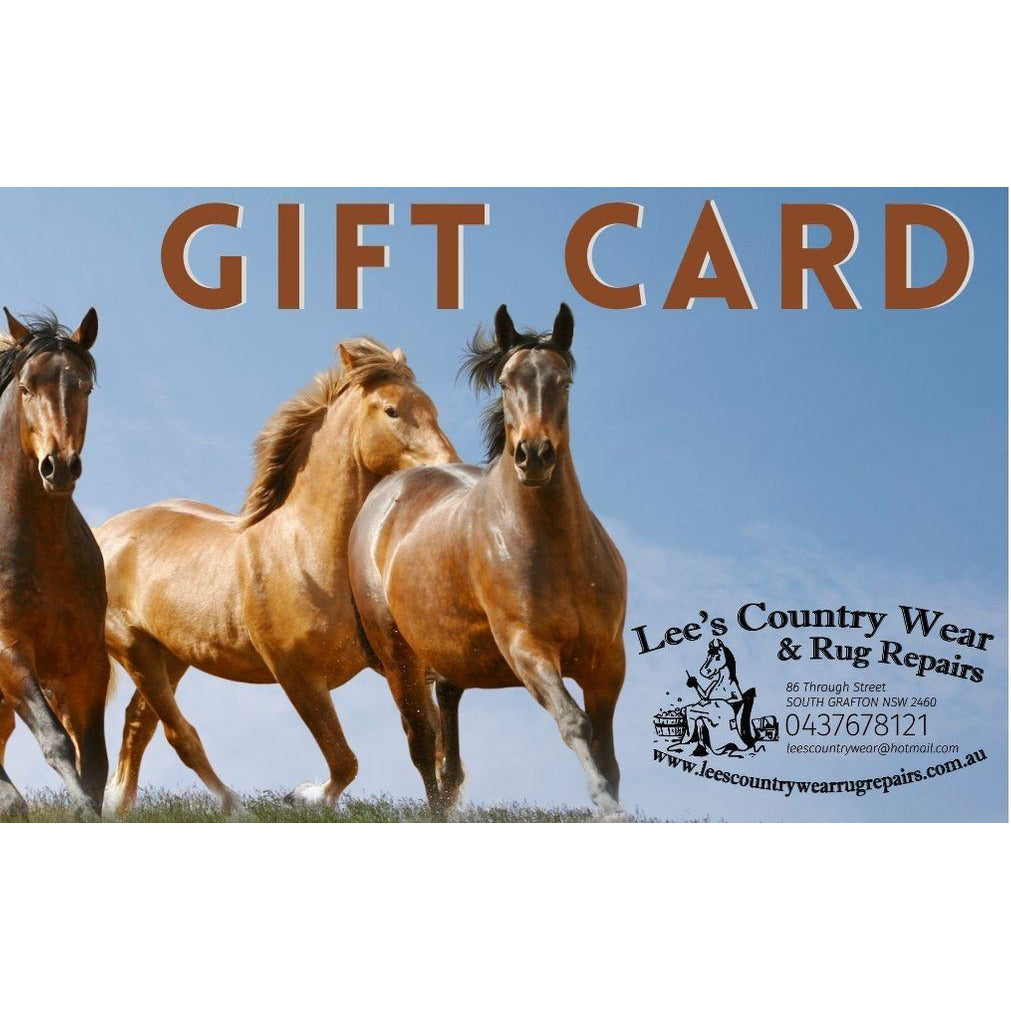 Gift Card Lee's Country Wear and Rug Repairs