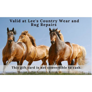 Gift Card Lee's Country Wear and Rug Repairs