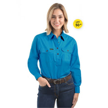 Load image into Gallery viewer, Women&#39;s Half Placket Light Cotton Shirt
