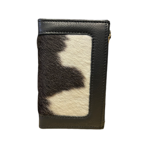 Black & White Small Cowhide Card Wallet