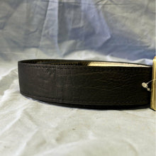 Load image into Gallery viewer, Thick Cowhide Belt - BLK
