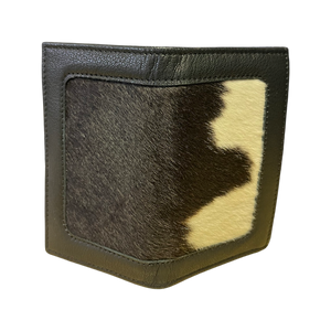 Black & White Small Cowhide Card Wallet