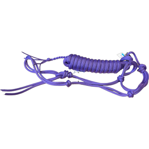 Pony size - Bright Colored 6mm Halters with 10ft Lead