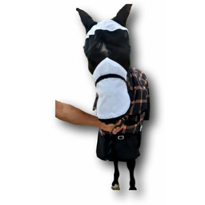 Strong Soft Mesh Fly Mask for Horse Removable Nose, Equine Mask Veil