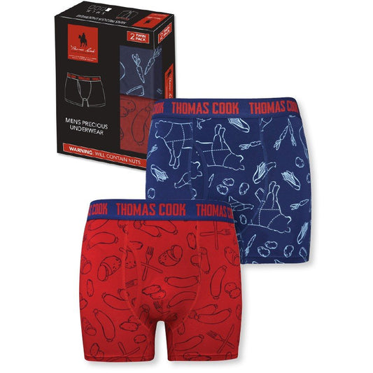 Thomas Cook Men's Precious Underwear - Twin Pack - Meat & 3 Veg