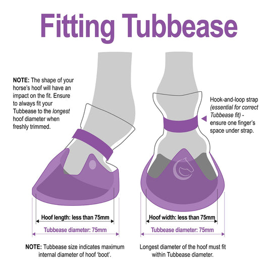 Tubbease Hoof Sock – Purple (75mm)