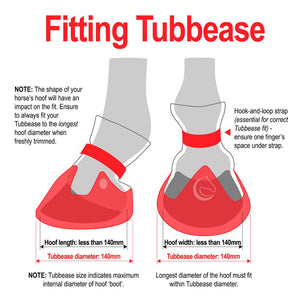 Tubbease - Hoof Sock Red (140mm) cpt